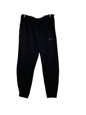 Nike Men's Therma-Fit Open Hem Fitness Pants Black Sz LG Sweats Lounge